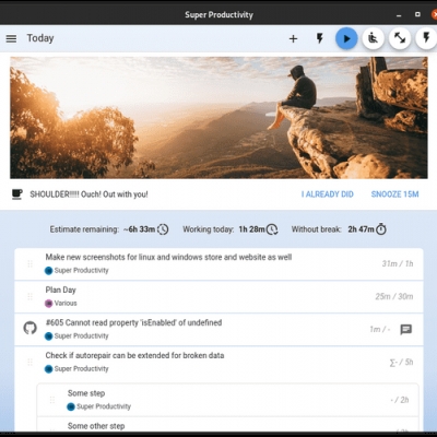 aufgabenverwaltung super productivity