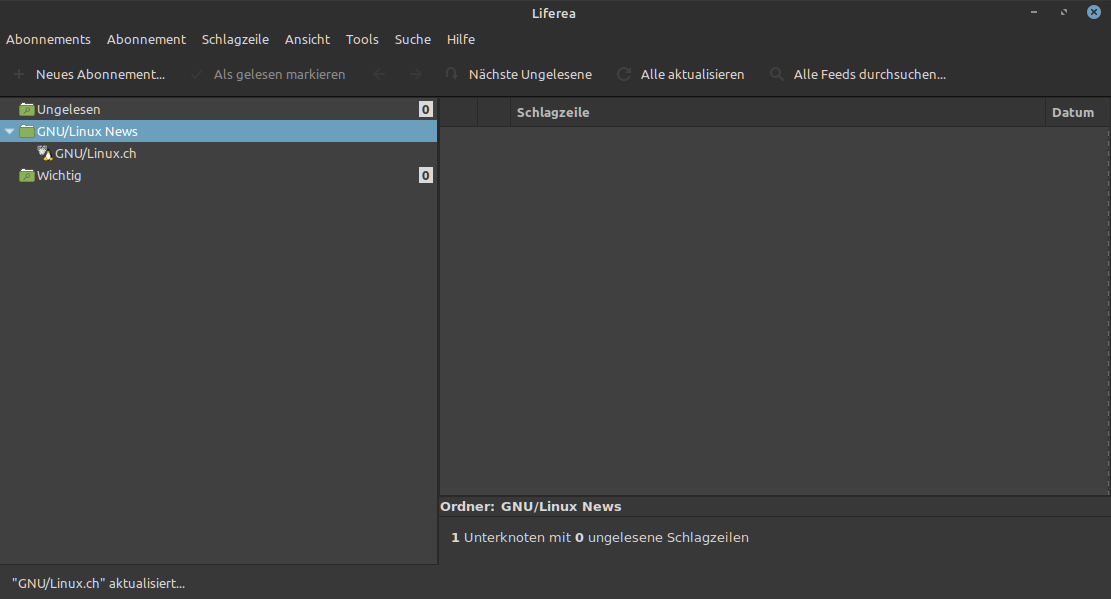 programmvorstellung: liferea