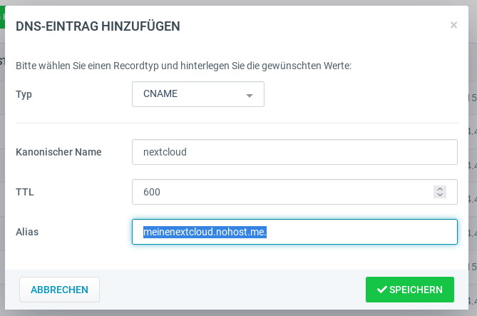 selfhosting mit eigener domain