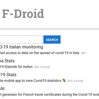 keine corona-app im f-droid store