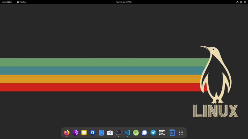 dash to dock mit gnome 40 nutzen