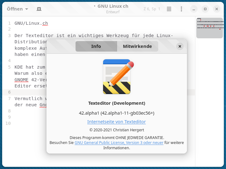 der neue gnome editor