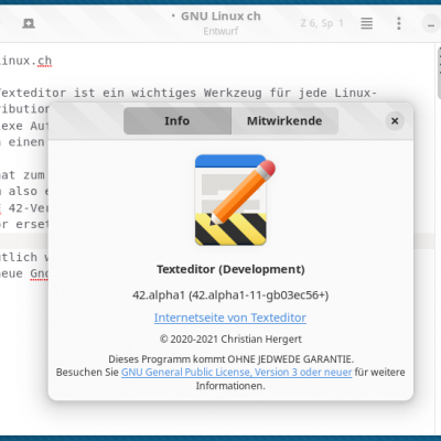 der neue gnome editor