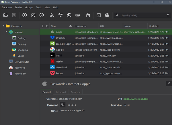 passwortmanager keepassxc 2.6.2 veröffentlicht