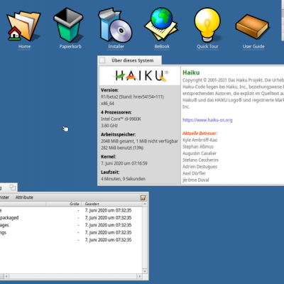 haiku (teil 2): der aufbau des desktops