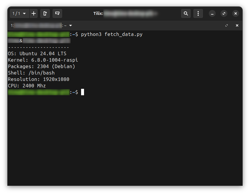 python: neofetch selbst basteln