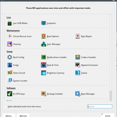 mx tools für debian und q4os