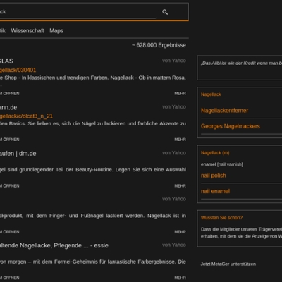 serie - suchmaschinen: metager