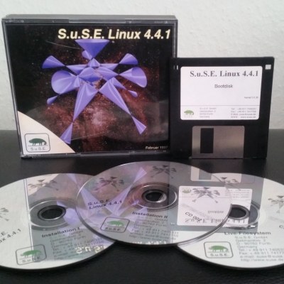 linux vor 25 jahren -  s.u.s.e. linux 4.4.1