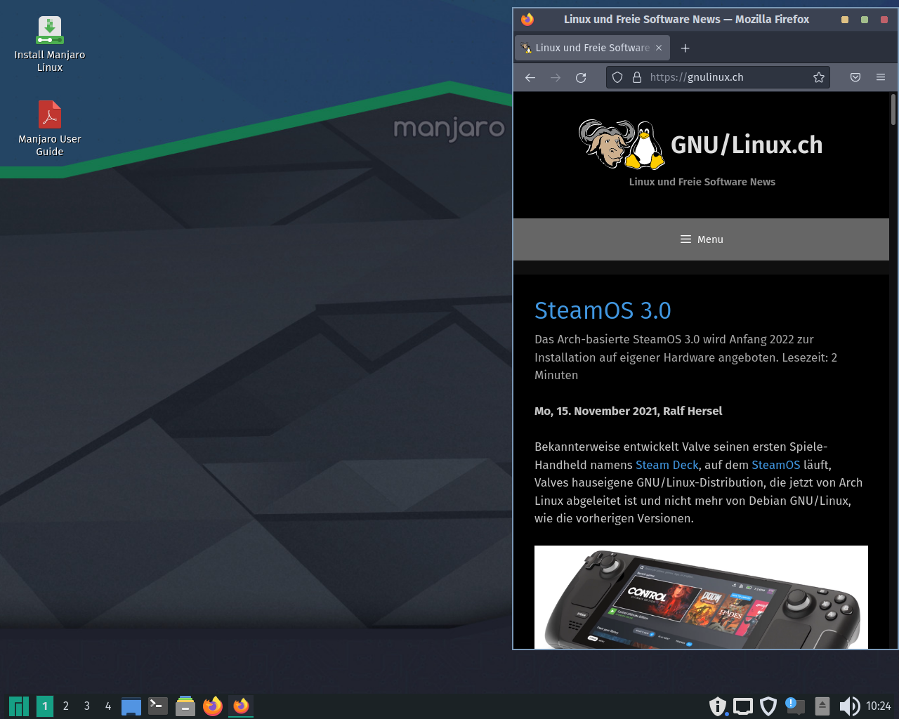manjaro mit lxqt