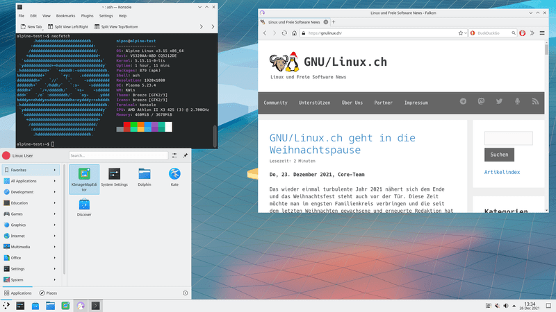 init freedom: alpine linux