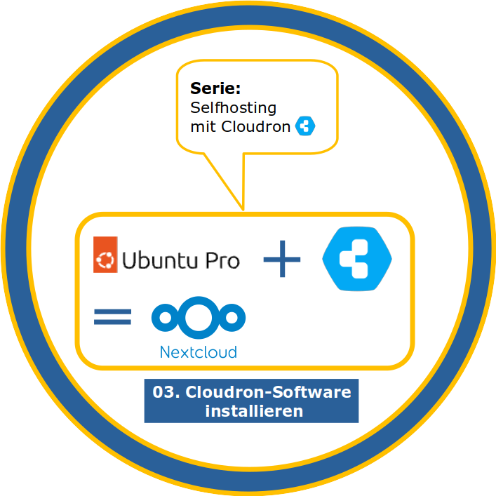 serie: selfhosting mit cloudron - 3. cloudron-software installieren