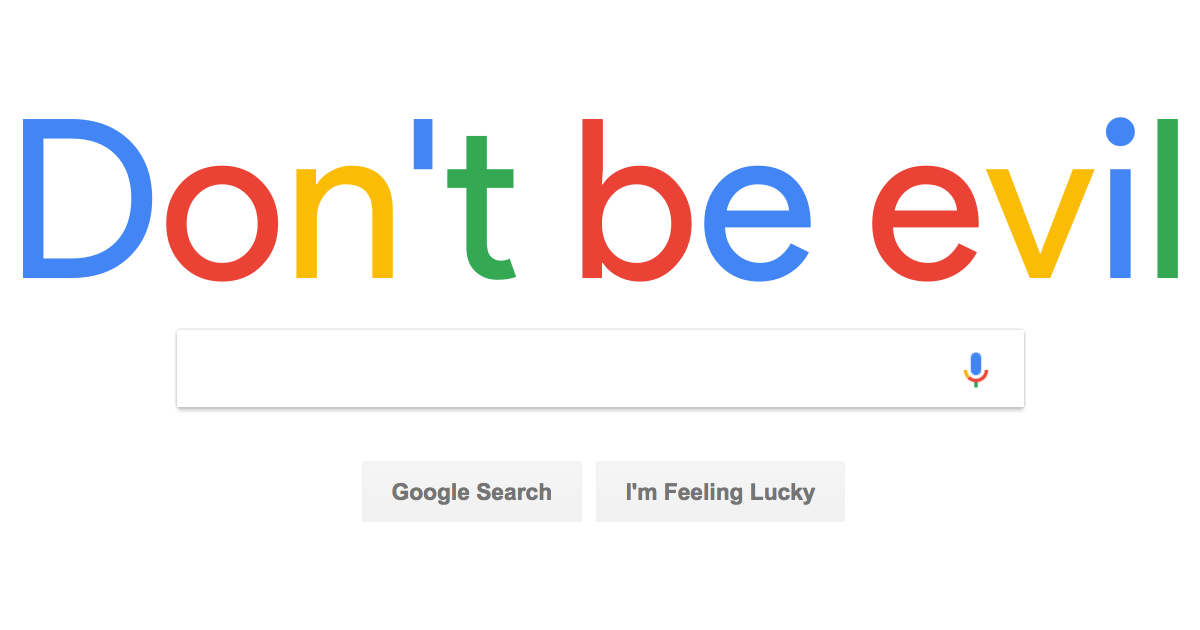 don't be evil