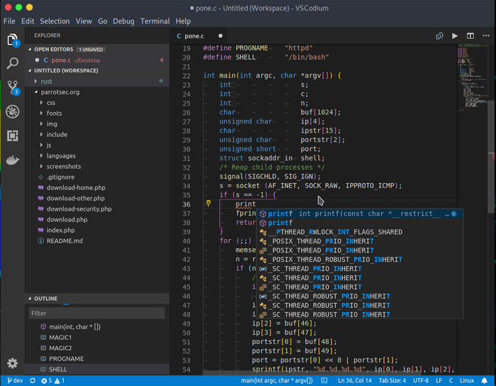 vscodium ist vscode ohne telemetrie