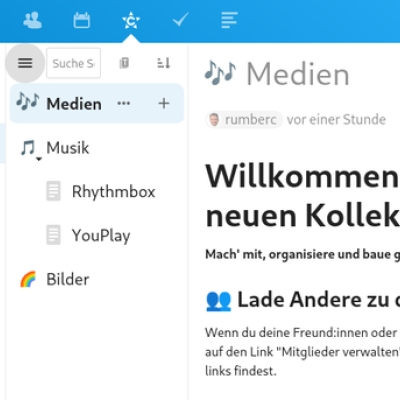 serie - strukturierte notizen: nextcloud collectives