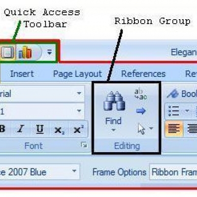 good bye ribbon-bar