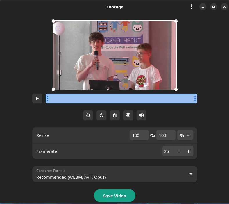 einfache videobearbeitung mit footage