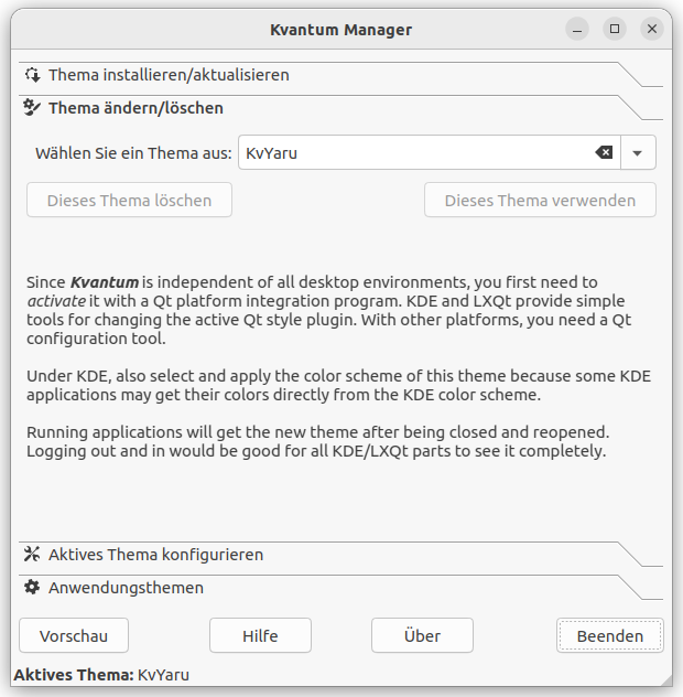 erscheinungsbild von qt5 applikationen unter ubuntu anpassen