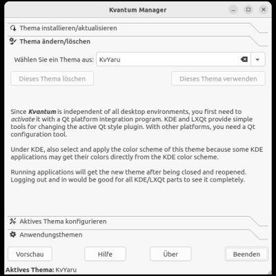 erscheinungsbild von qt5 applikationen unter ubuntu anpassen