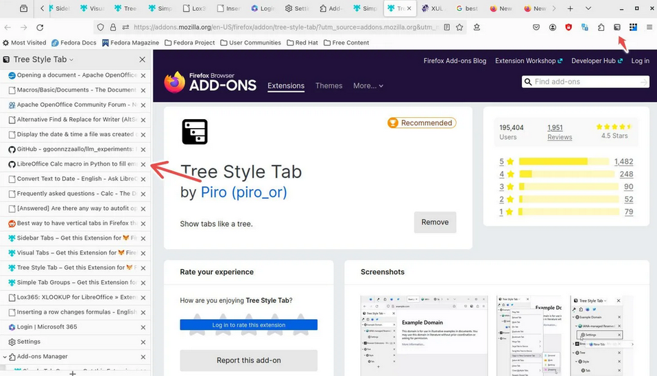 firefox: vertikale tabs