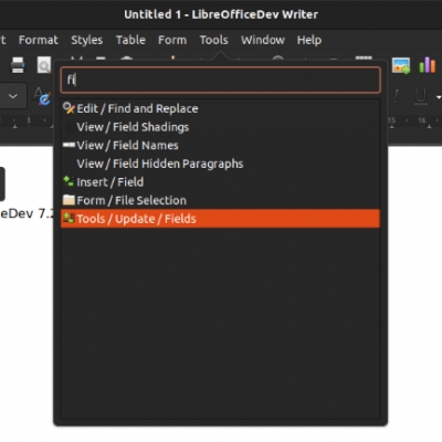 head-up-display in libreoffice 7.2