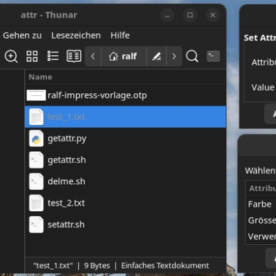 erweiterte dateiattribute mit zenity in thunar einbinden
