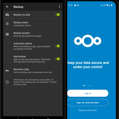 android sicherung mit seedvault