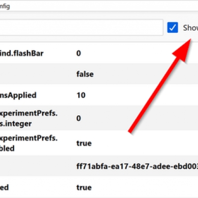 firefox zeigt bald nur die geänderten einstellungen