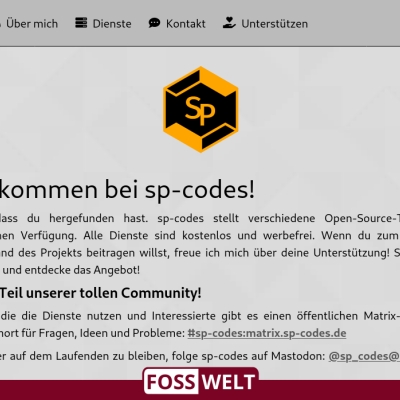 in eigener sache: sp-codes kommt in die fosswelt