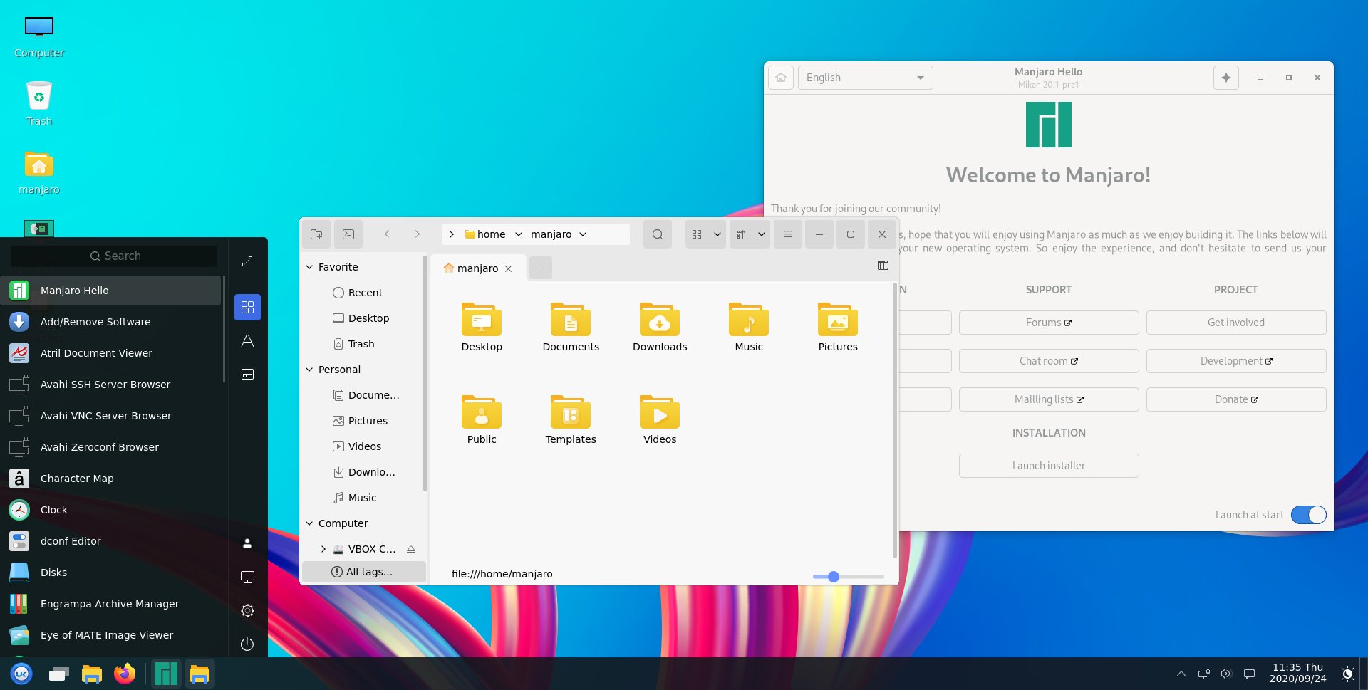 manjaro linux mit ukui und deepin desktop verfügbar