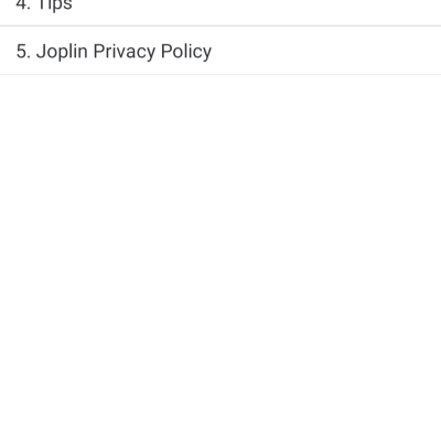 neues von joplin mobile