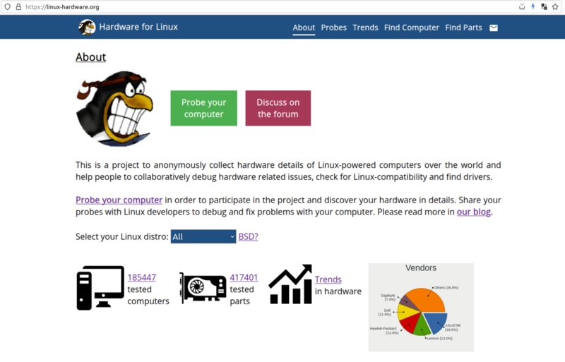 linux-hardware.org und hw-probe