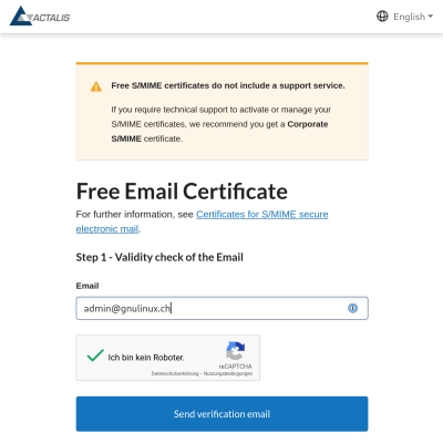 e-mail verschlüsselung mit s/mime