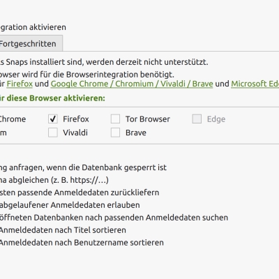 mehrere datenbanken mit keepassxc