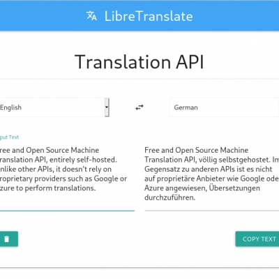 libretranslate - ein freier Übersetzer