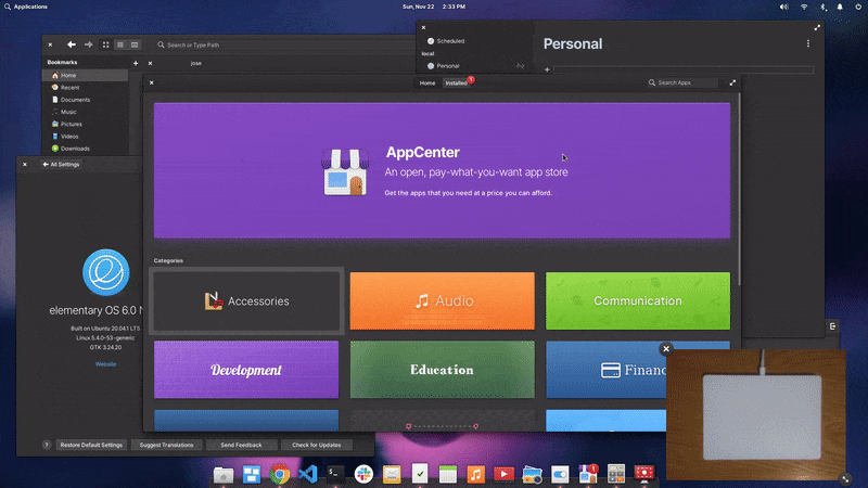 gestensteuerung in elementary os 6