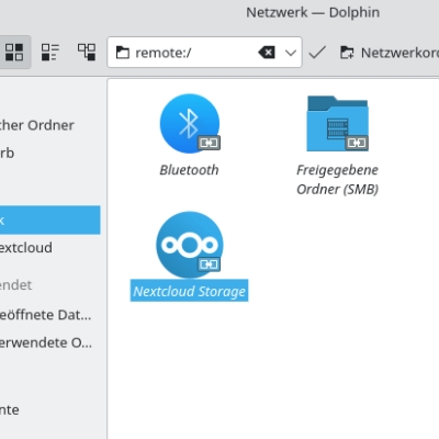 nextcloud über die kde-plasma-onlinezugänge in dolphin einbinden
