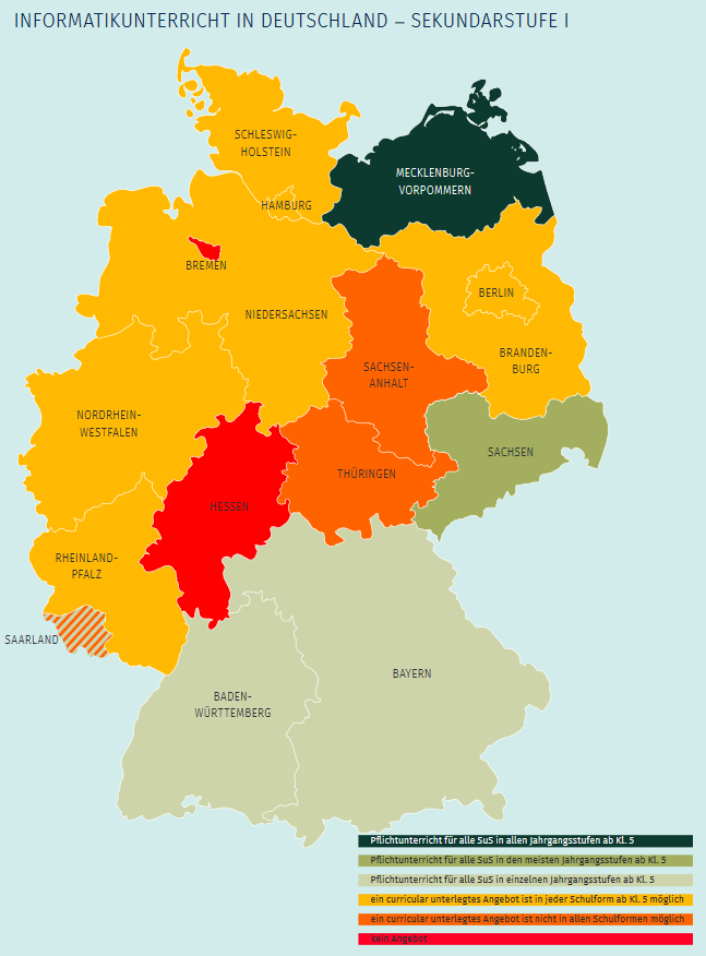 informatik an deutschen schulen - ein flickenteppich
