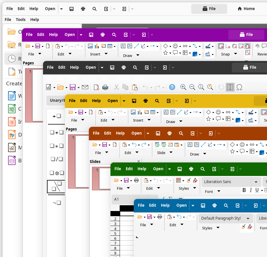libreoffice mit gtk4 und libadwaita