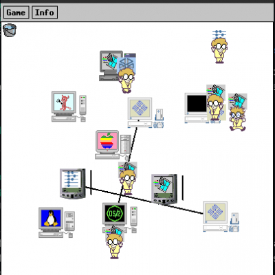 xbill: "get rid of those wingdows viruses!"