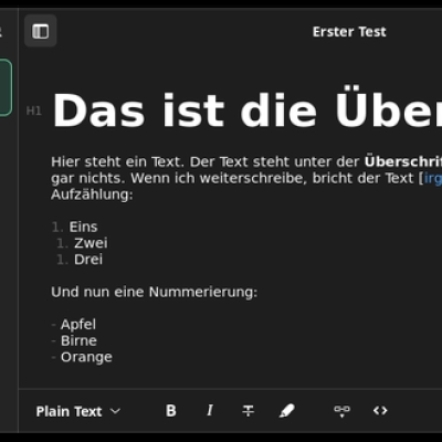 paper - ein markdown notizbuch