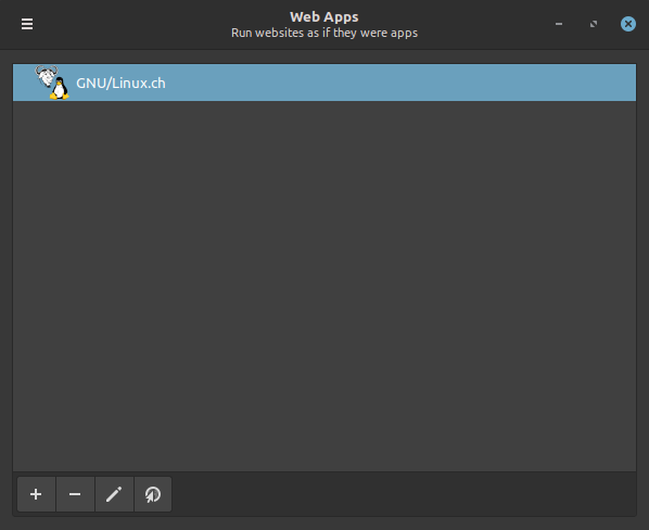 linux mint bringt webapp manager