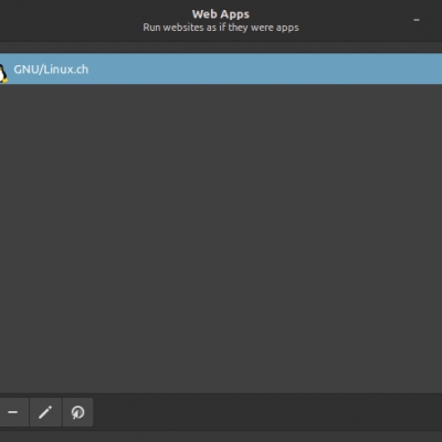 linux mint bringt webapp manager