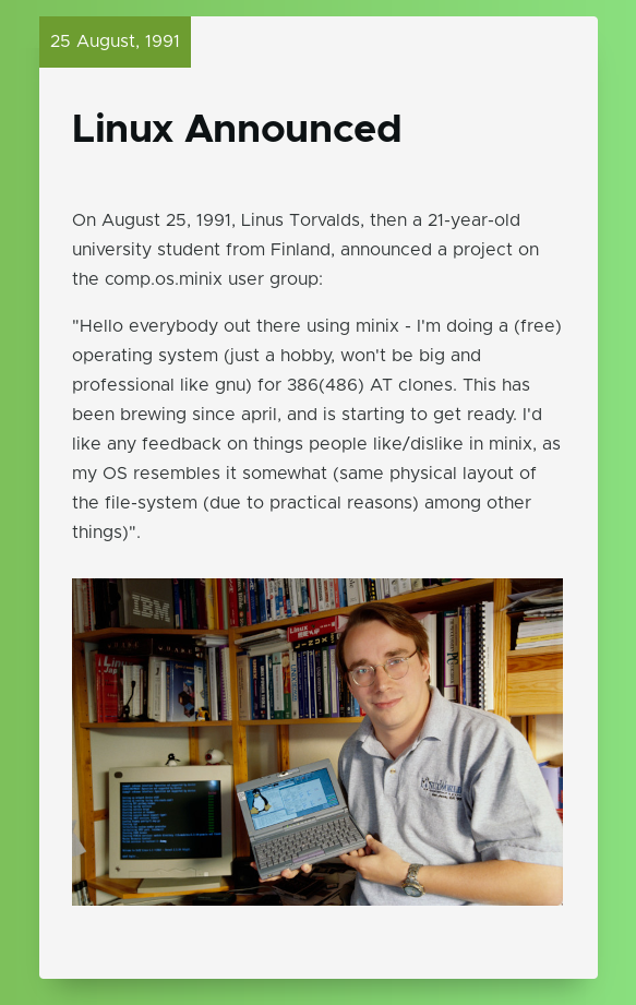 30 jahre linux