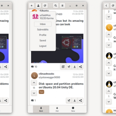 giara, eine reddit-app für den linux desktop