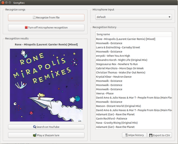 songrec - ein freier shazam-client für linux