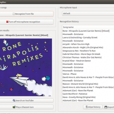 songrec - ein freier shazam-client für linux