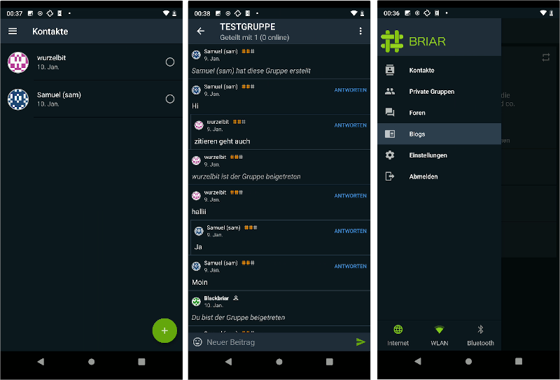 erste erfahrungen mit dem messenger briar