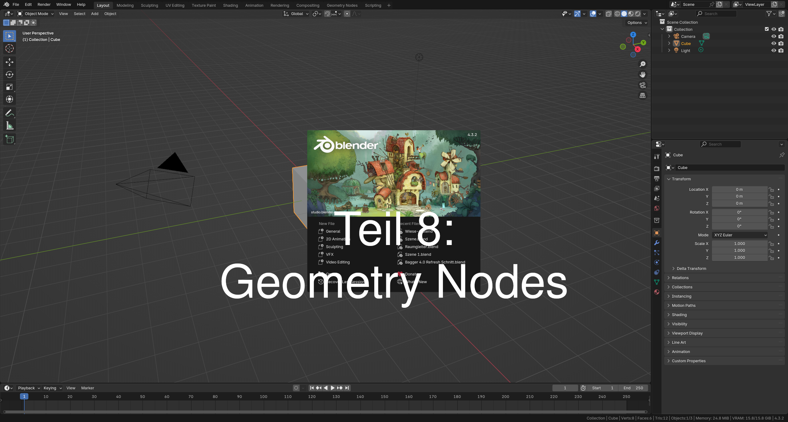 blender-serie teil 8: geometry nodes