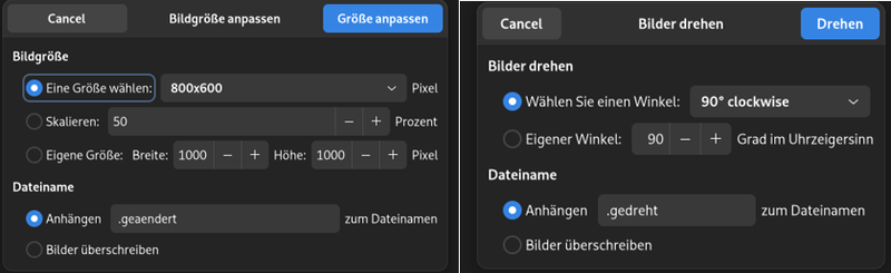 bildmanipulation im dateimanager